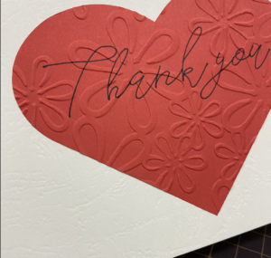 thank you heart card -zoom in