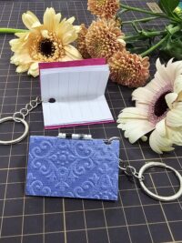 Mini notebook keychain