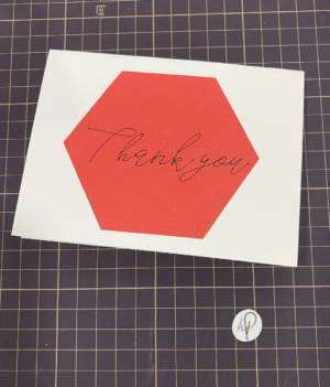 thank you card with rope