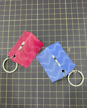 keychain- wave mini notebook